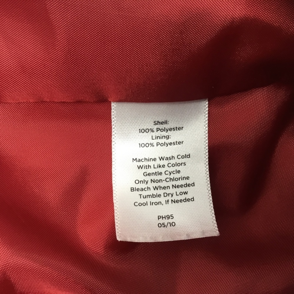 Talbots Red Lightweight Quilted Zip Front Red Vest - Picture 7 of 8